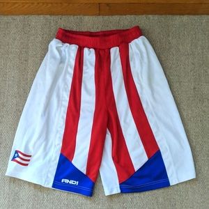 Vintage rare AND1 Puerto Rico national team shorts